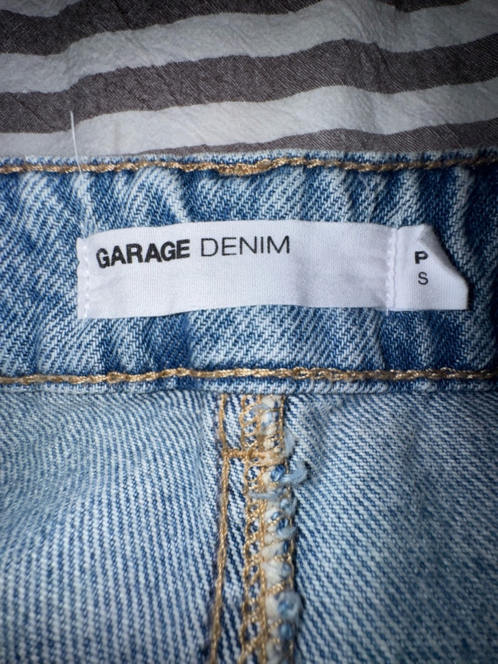 Denim maxi skirt